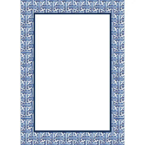 Navy Basketweave Notepad
