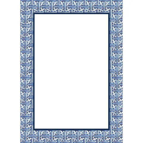 Navy Basketweave Notepad