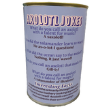 Canned Blue Axolotl Stuffed Animal Plush w/Jokes Unique Gift: Pop Top Lid