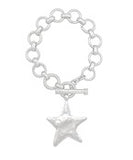 Bold Star Charm Toggle Bracelet