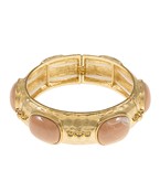 Square Colored Stone Station Bracelet