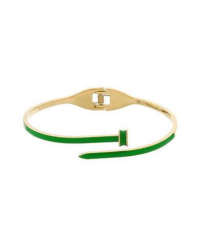 Nail Shaped Stainless Steel Bracelet