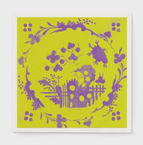 La Chinoiserie Acid Violet Cocktail Napkin