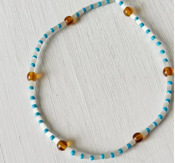 Bead and Glass Necklace