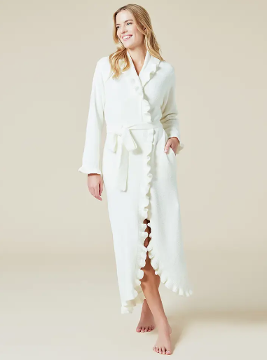 Perfectly Draped 51" Ruffle Chenille Robe