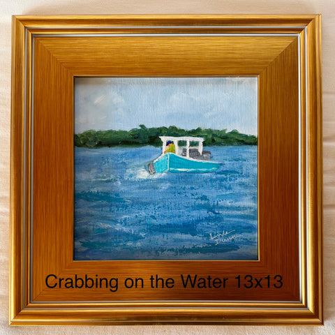 "Crabbing on the Water" by Linda Dunn