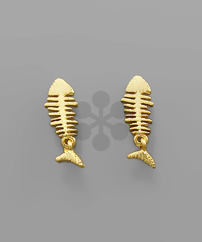 Fish Skeleton Studs