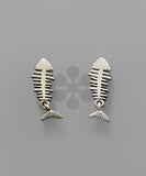 Fish Skeleton Studs