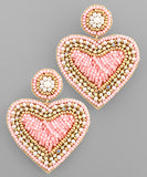 Heart Bead Earrings