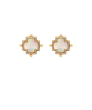 Cross Shaped Ball Point Shell Earrings