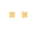 Textured Crisscross Stud Earrings