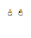 Twotone Door Knocker Earrings