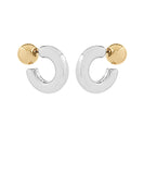 25mm Ball Accent Bold Metal Hoops