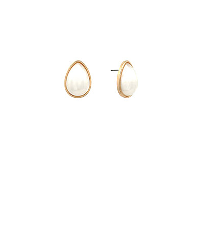 17 mm Teardrop Pearl Earrings