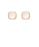 Faceted Epoxy Stone Square Earrings