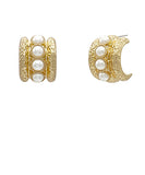 Antique Bold Cat's Eye Hoops