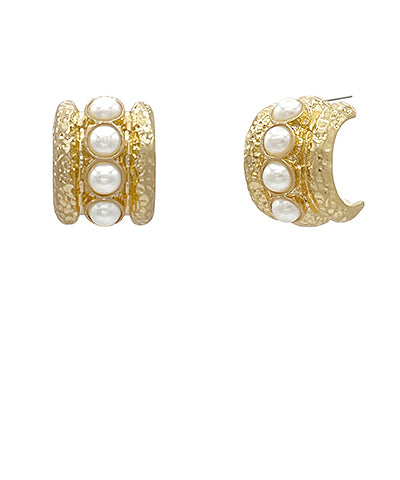 Antique Bold Cat's Eye Hoops
