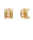 Antique Bold Cat's Eye Hoops