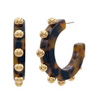 Resin Tortoise & Ball Hoops