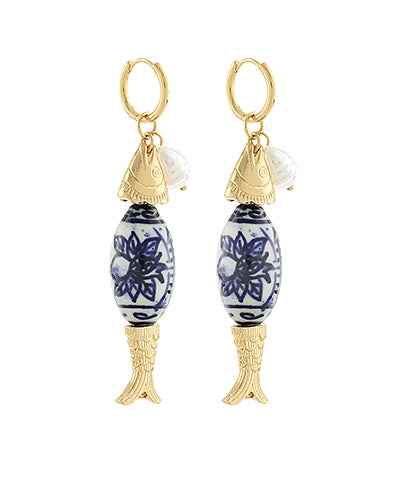 Fish Ceramic Earrings