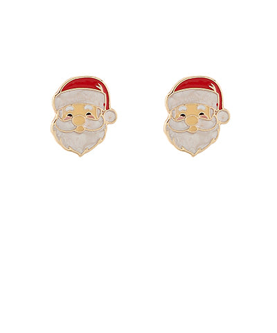 Christmas Santa Face Earrings