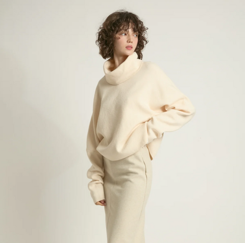 Dolman Funnelneck Pullover