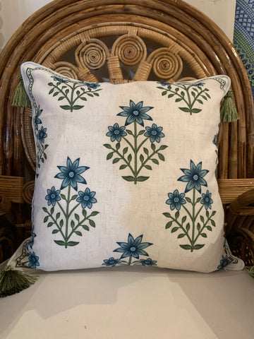 Fresh Linen Square Throw Pillow