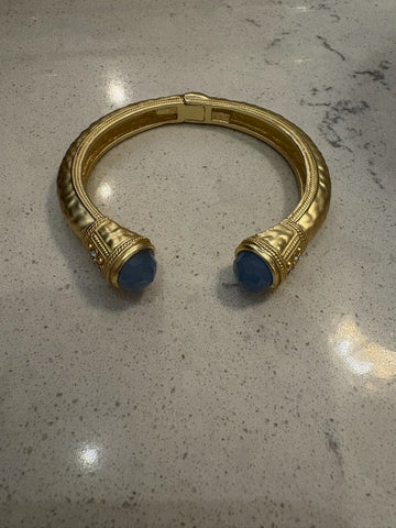 hammered cuff light blue