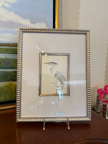 Framed Heron 1 by Kayley Johansson