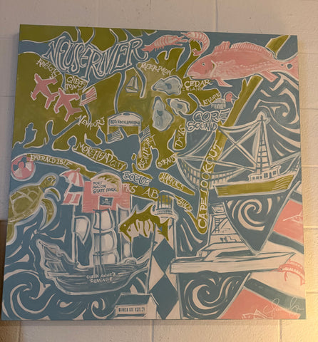 "Pink Crystal Coast" by Frances Purvis
