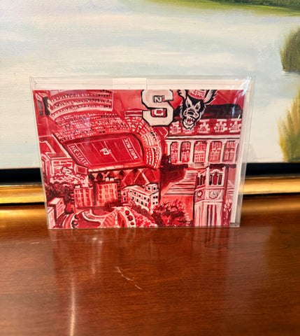 NC State Notecard Set of 10 by Frances Purvis