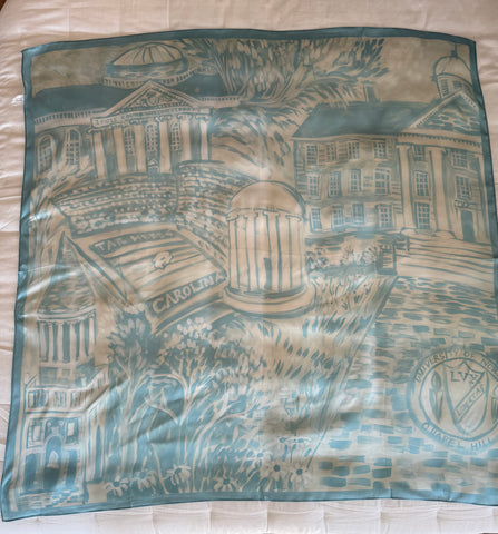 UNC Silk Scarf by Frances Purvis
