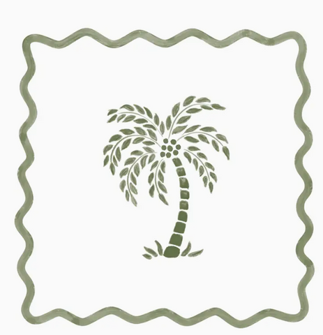 Khaki Palm Tree Napkin