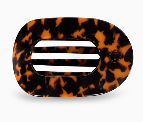 Tortoise | Large Round Flat Hair Clip
