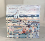 Luke 12:27-28 Acrylic Scripture Block