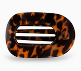 Tortoise | Medium Round Flat Hair Clip