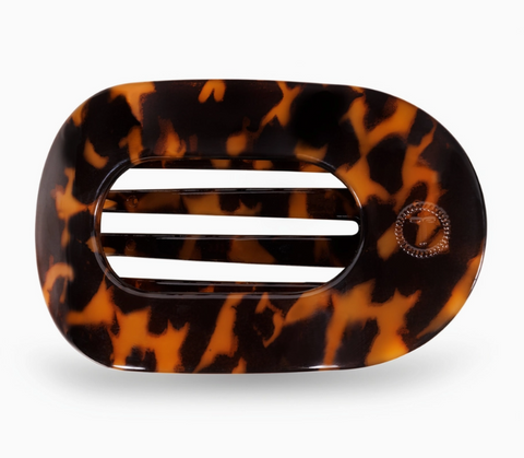 Tortoise | Medium Round Flat Hair Clip