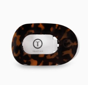 Tortoise | Medium Round Flat Hair Clip