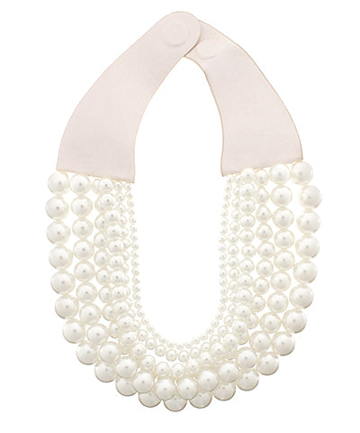 Multi Metal Beads Magnetic Clasp Necklace