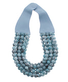 Agate Ball Bead Magnetic Clasp Necklace