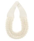 Agate Ball Bead Magnetic Clasp Necklace