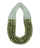 Agate Ball Bead Magnetic Clasp Necklace