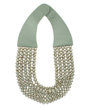 Faceted Cut Glass Bead Layered Necklace