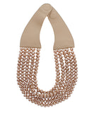 Faceted Cut Glass Bead Layered Necklace