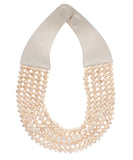 Faceted Cut Glass Bead Layered Necklace