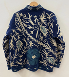Nightfall Hand-Embroidered Velvet Jacket