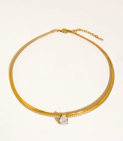 Northwood Teardrop Choker Necklace | 18K Gold Non-Tarnish