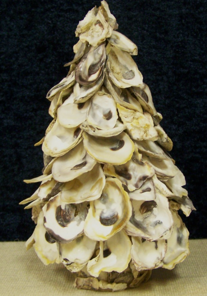 Oyster Shell Tree 5" Wide 10" Tall