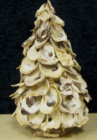Oyster Shell Tree 5" Wide 10" Tall