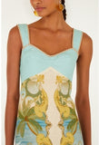 Farm Rio Royal Sea Multicolor Sleeveless Maxi Dress